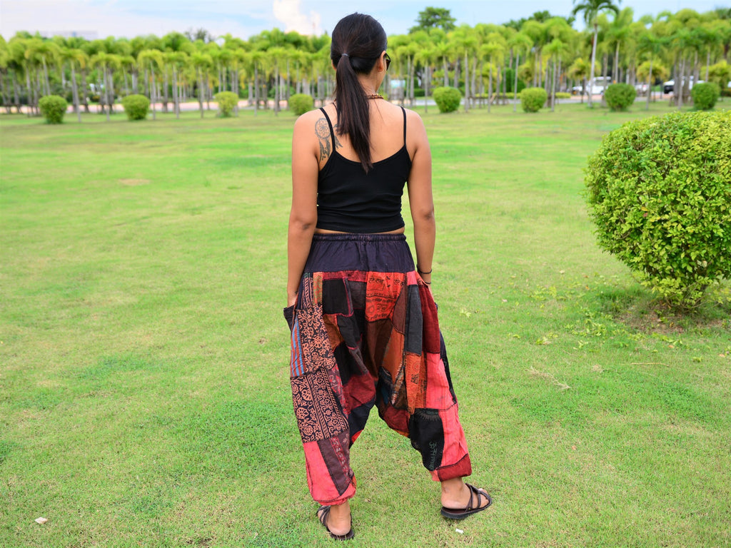 Hippie Goa Harem Pants Men Women Patchwork