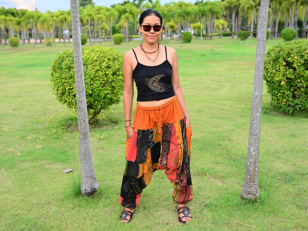 Hippie Goa Harem Pants Men Women Patchwork