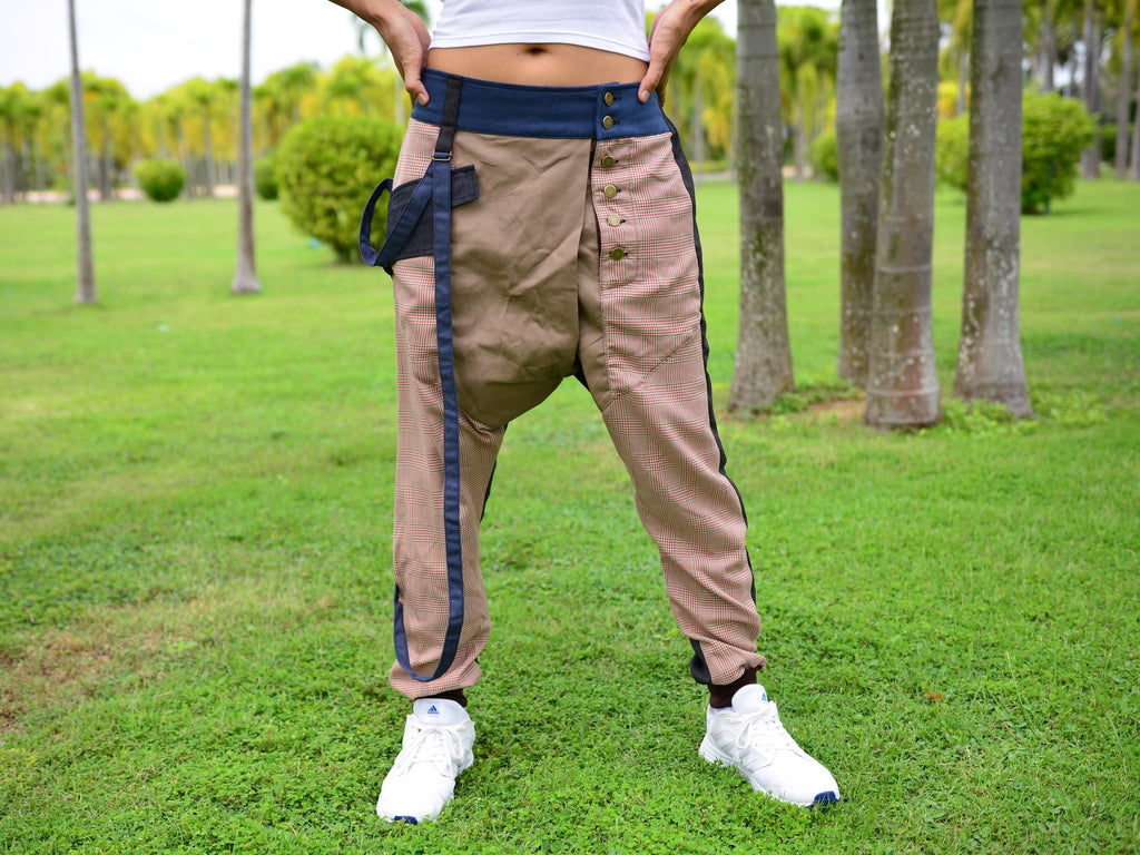 Drop Crotch Harem Pants Low Crotch Trousers Men Women Handmade and Unique