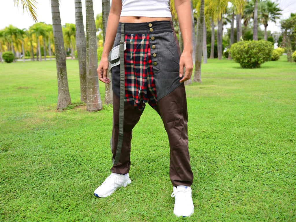 Drop Crotch Harem Pants Low Crotch Trousers Men Women Handmade and Unique