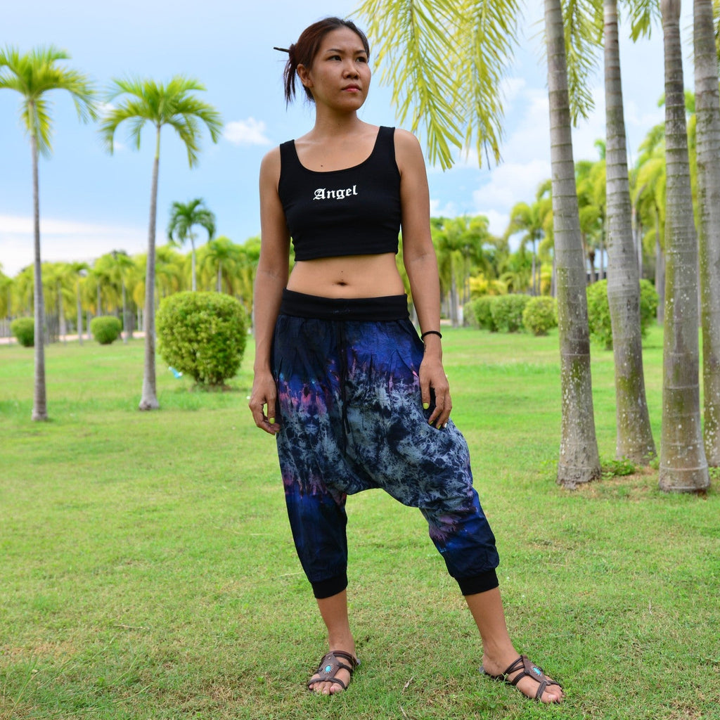 Tie Dye Harem Pants Shorts Hippie Pants Men Women